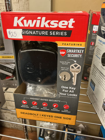 Kwikset Deadbolt keyed one side