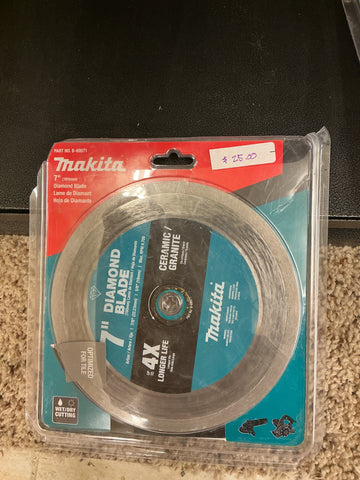Makita 7” diamond blade