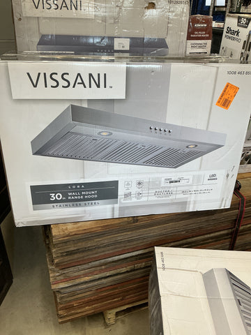 Vissani 30” Lora Range Hood Stainless Steel