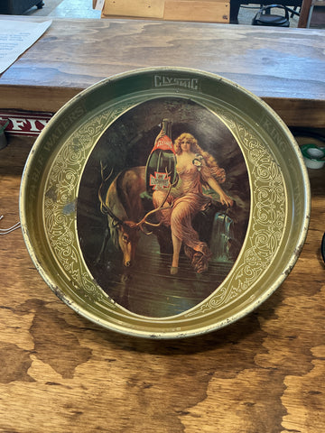 Clysmic King of Table Waters Round Tray 14"