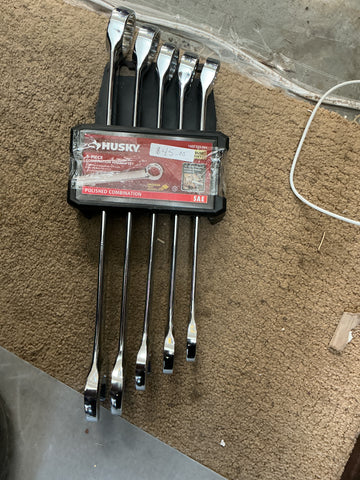 Husky 5 piece combination wrench set