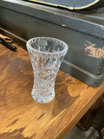 Etched Star Bud Vase 2.25" x 4"