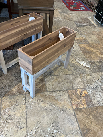 Wood Planter on Stand 5 1/2 x22