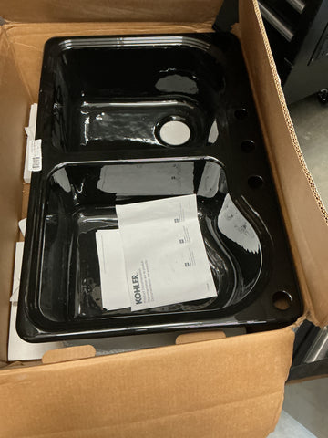Kohler cast iron drop in sink 33”