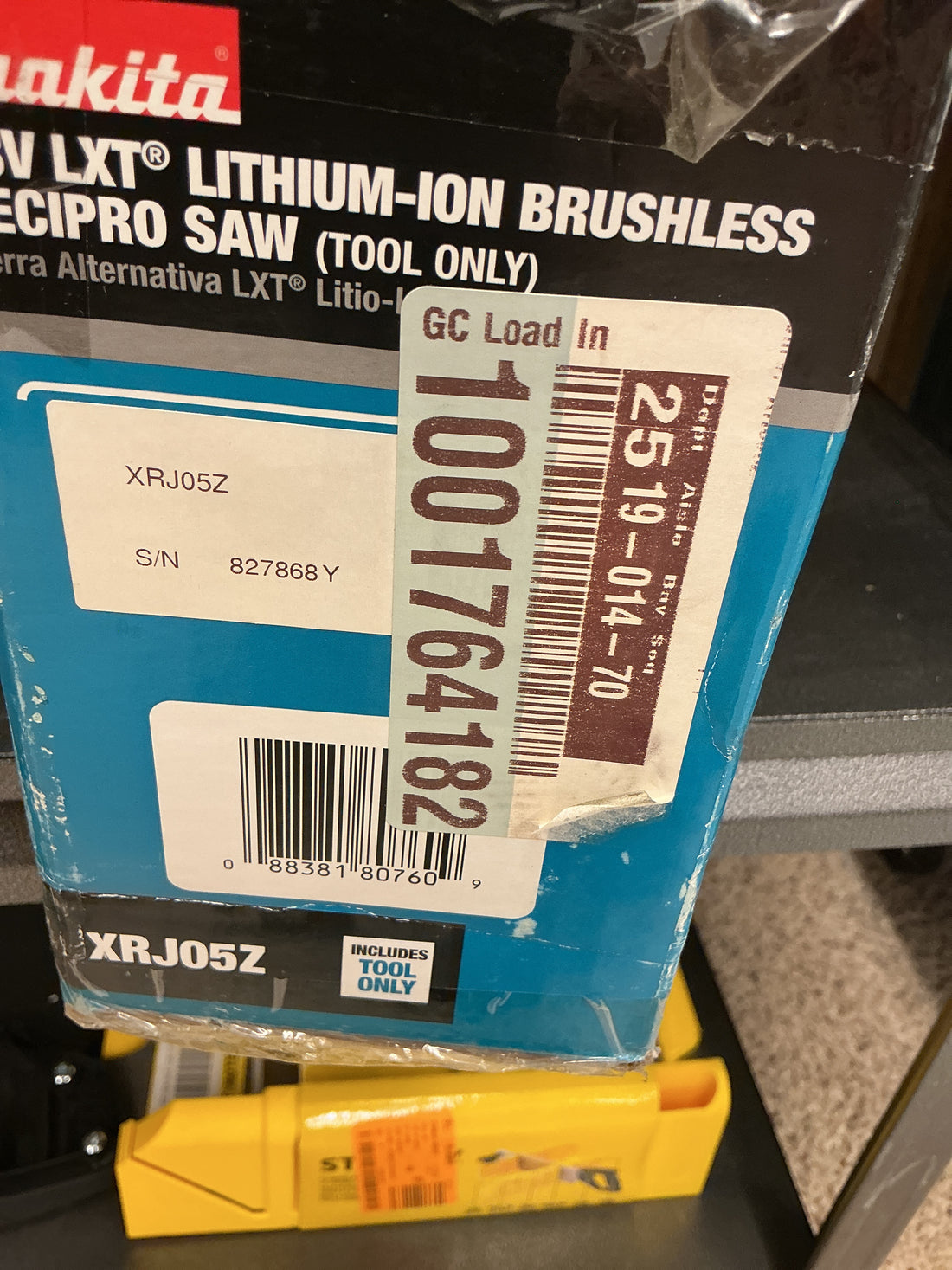 Makita recipro saw XRJ05Z