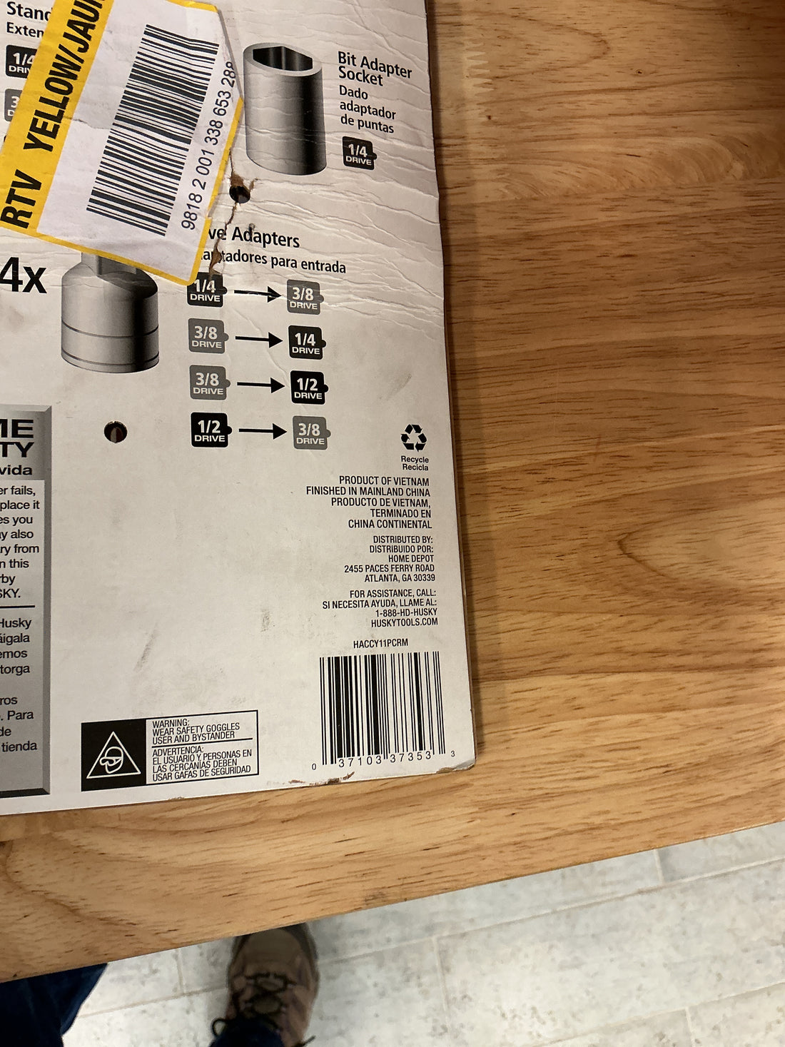 Husky 11 pc extension and adapter set