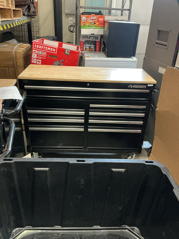 Husky 46” x 18” 9 drawer workbench toolbox DENTED