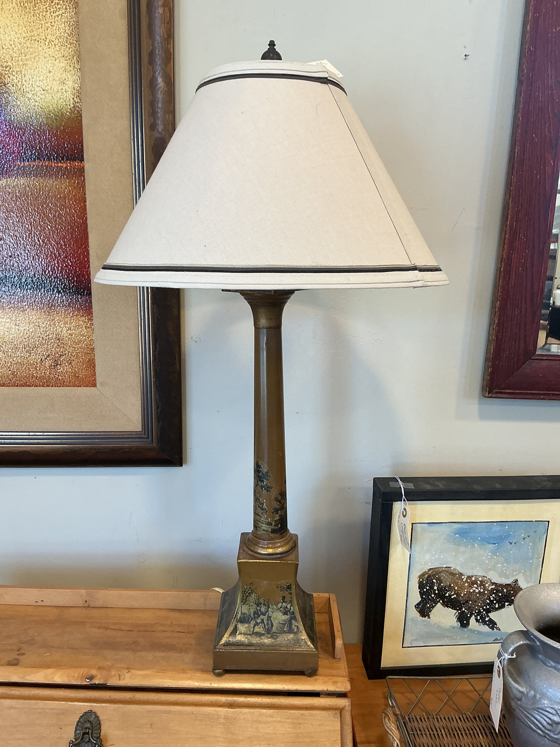 Table Lamp with Metal Base